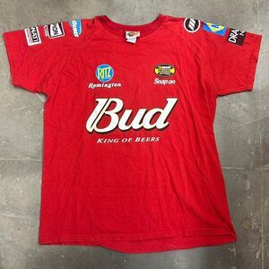Nascar vintage Dale Jr shirt with multiple graphics all over